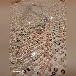 Salmon Ring on Chain